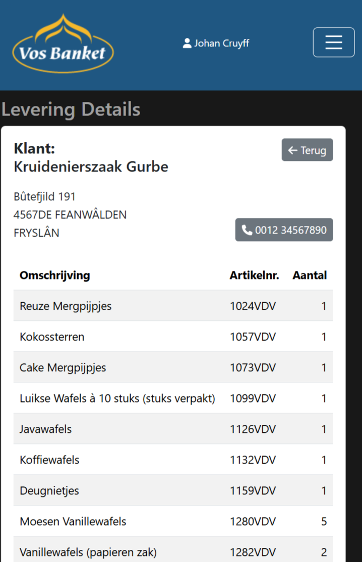 Vos deliver app